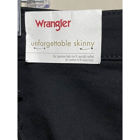 Wrangler Unforgettable Skinny Black High Rise Jeans Womens Plus Size 20W - Picture 4 of 12